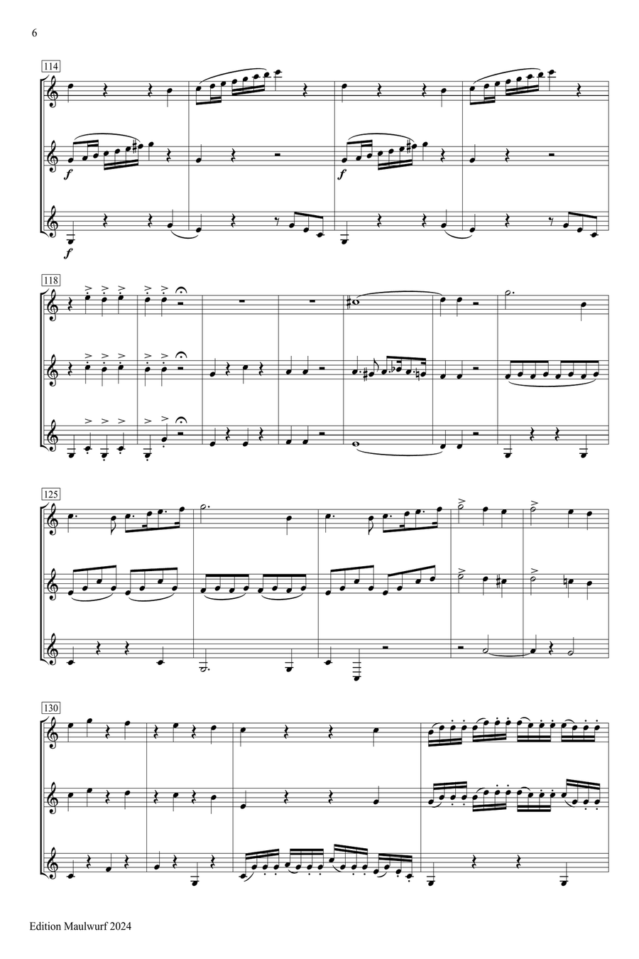 Horn Trio Brass Trio scores gallery preview page 6