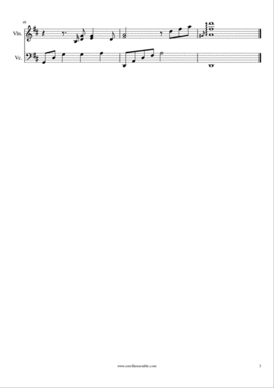Always On My Mind String Duet scores gallery preview page 3