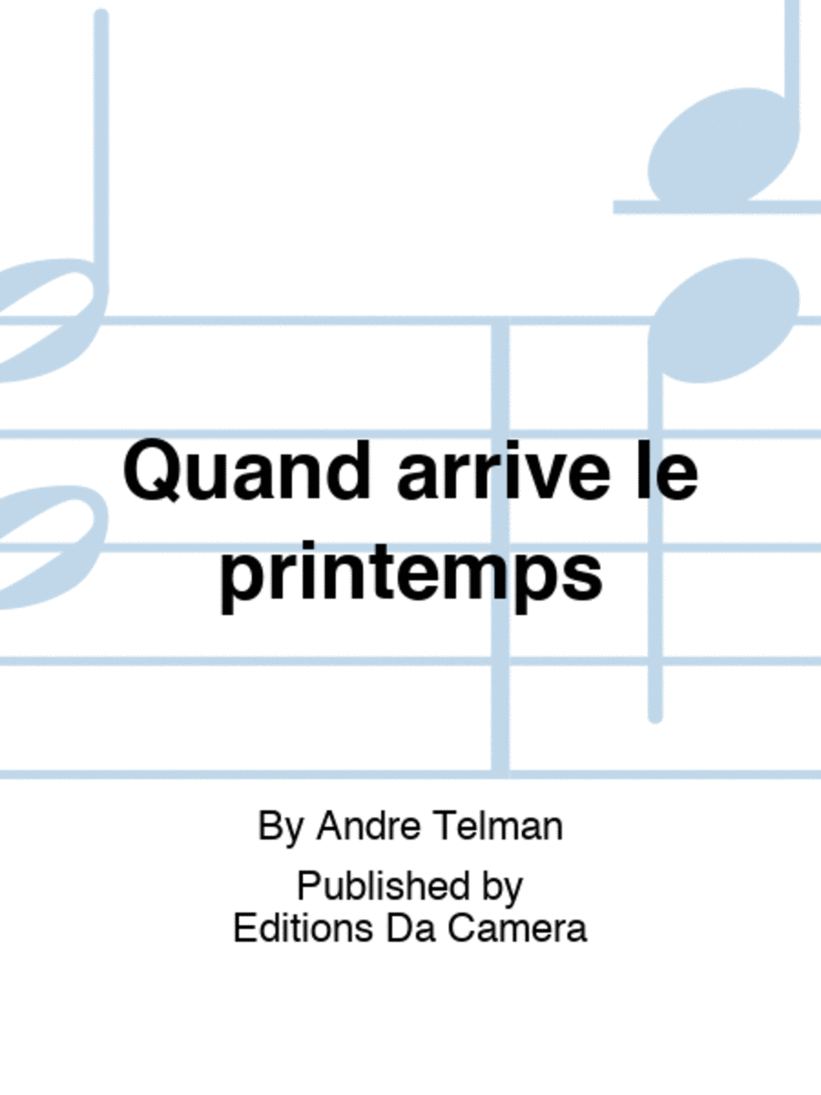 Quand arrive le printemps Euphonium scores gallery preview page 1