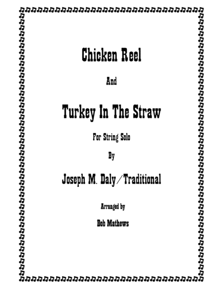 Chicken Reel and Turkey In The Straw fiddle solo for strings image number null