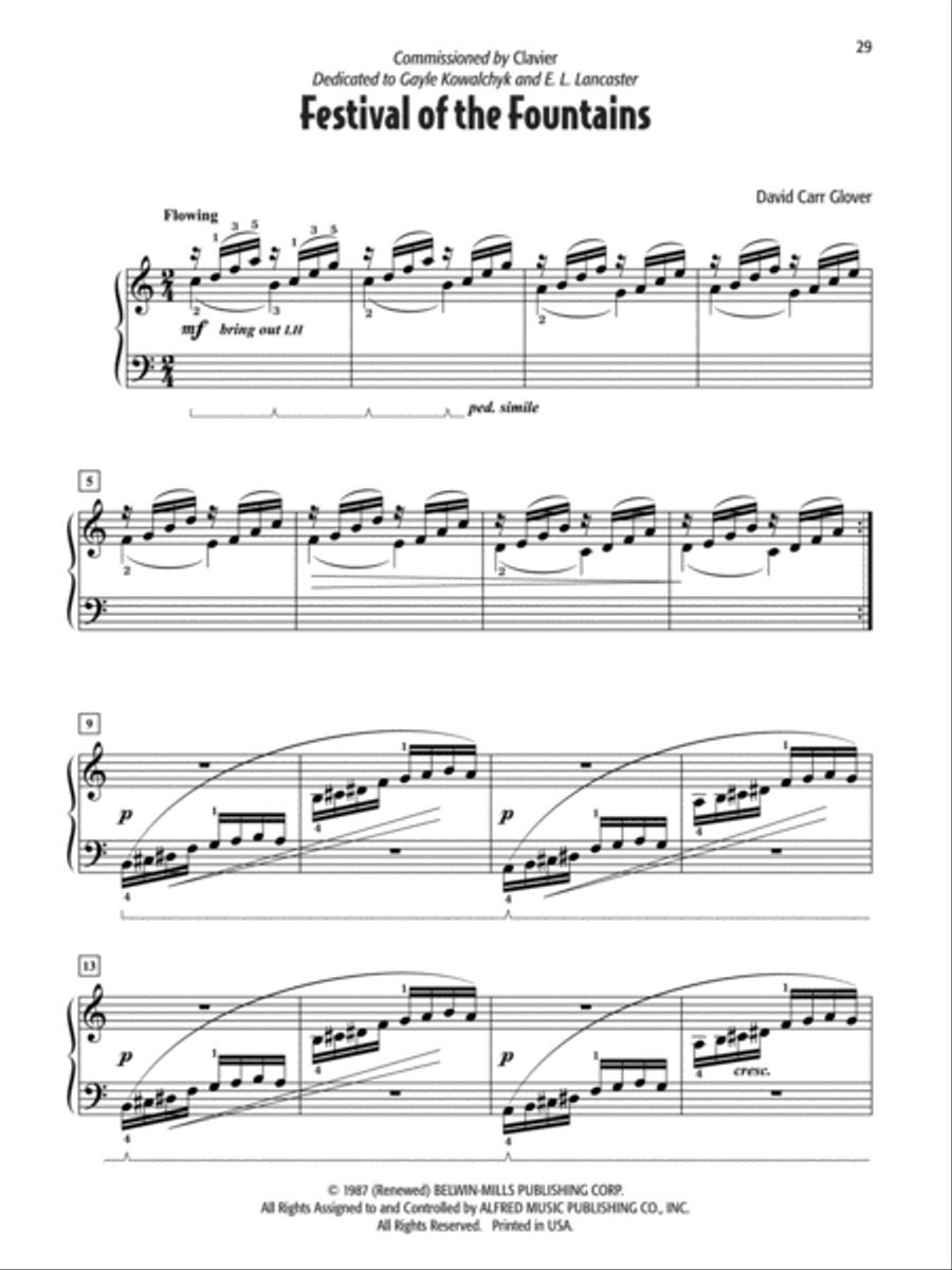 David Carr Glover's Favorite Solos, Book 3 Piano Method scores gallery preview page 5