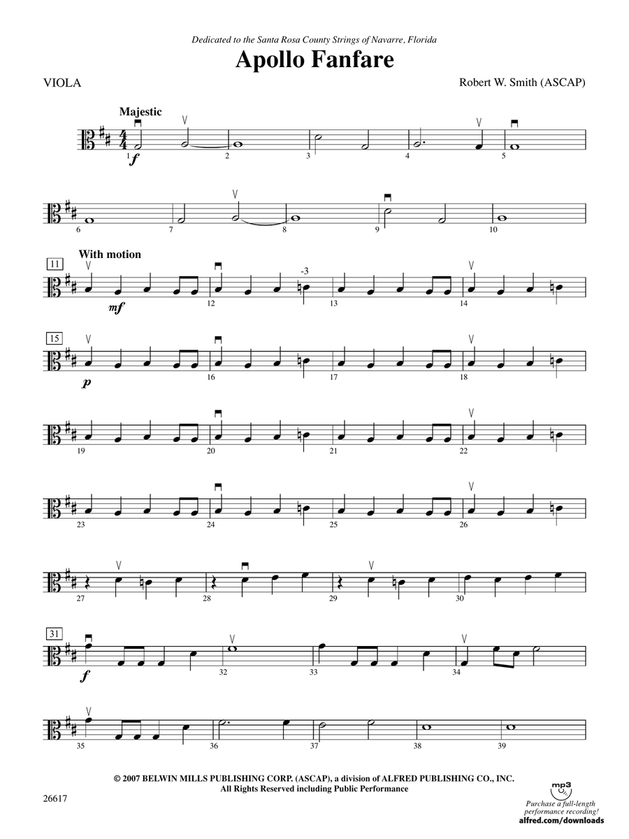 Apollo Fanfare: Viola