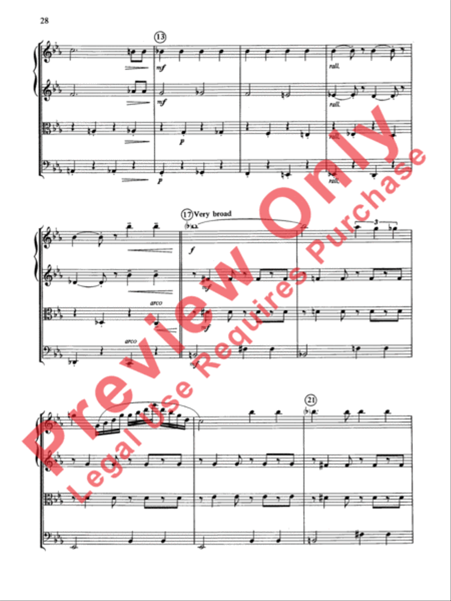 Cole Porter (Classic String Quartets) String Quartet scores gallery preview page 29