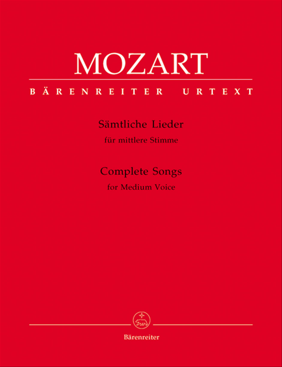 Samtliche Lieder fur mittlere Stimme Medium Voice scores gallery preview page 1