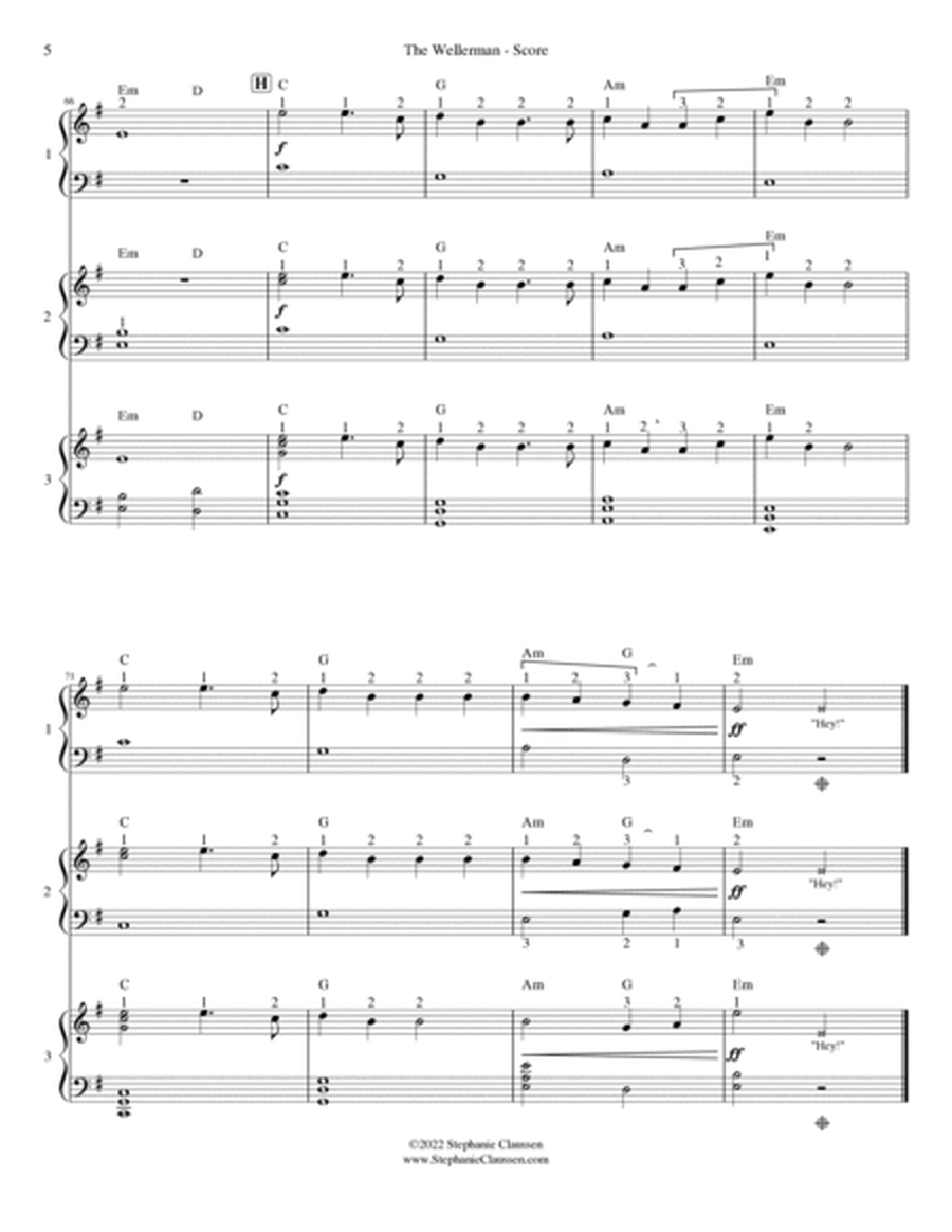The Wellerman - for 3 harps or harp ensemble