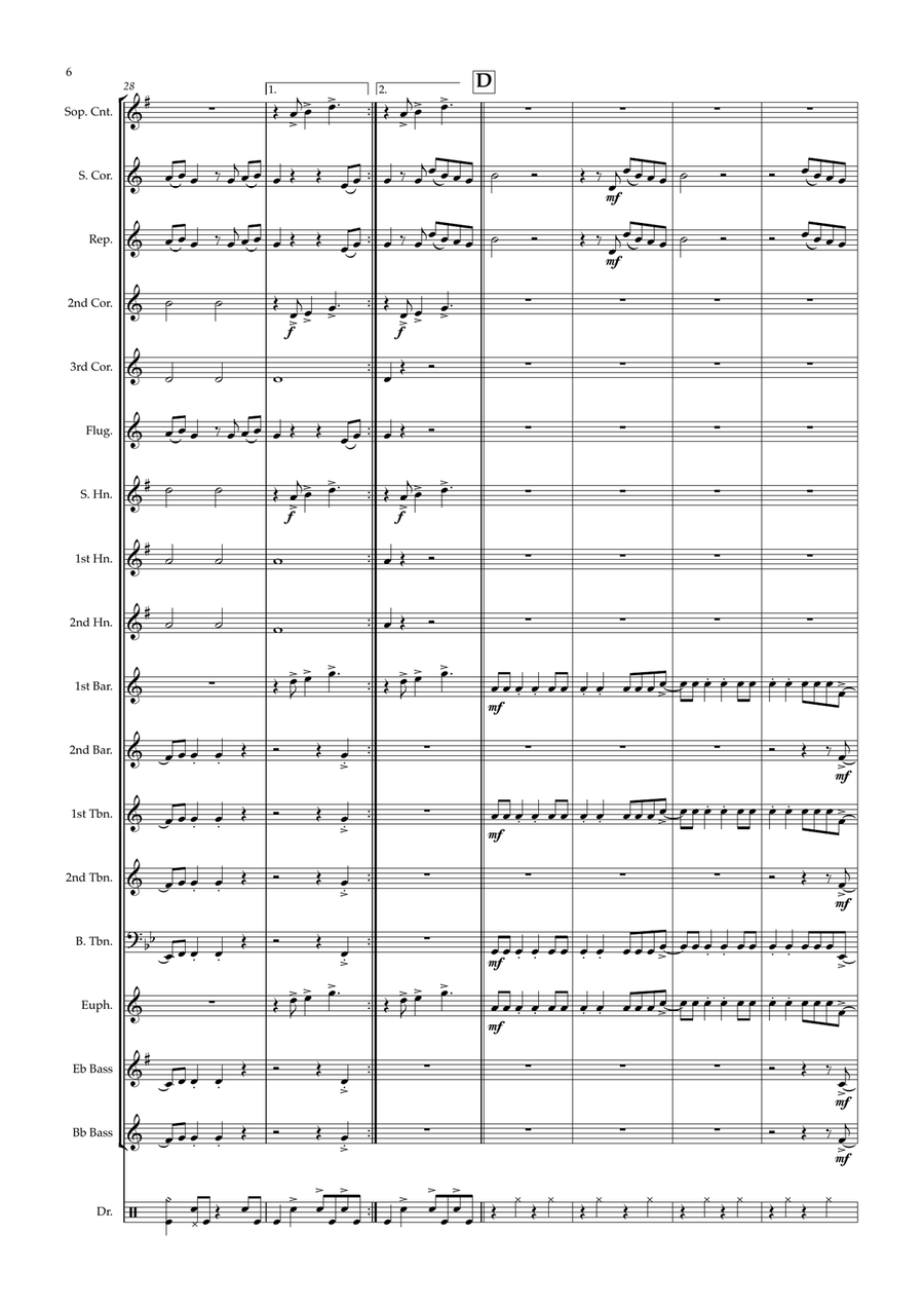 Shake It Off Brass Band scores gallery preview page 6