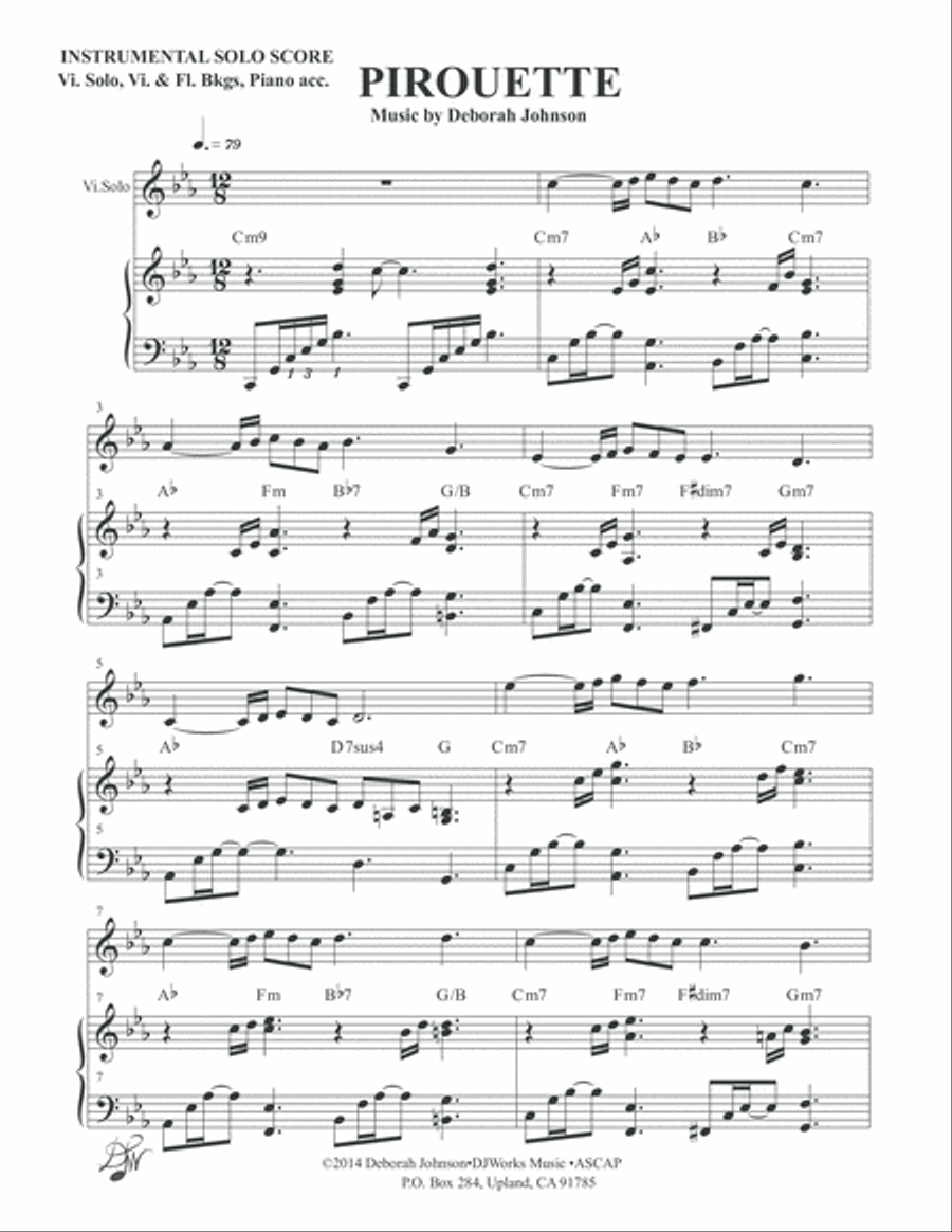 Pirouette Inst. Solo Score Flute scores gallery preview page 3
