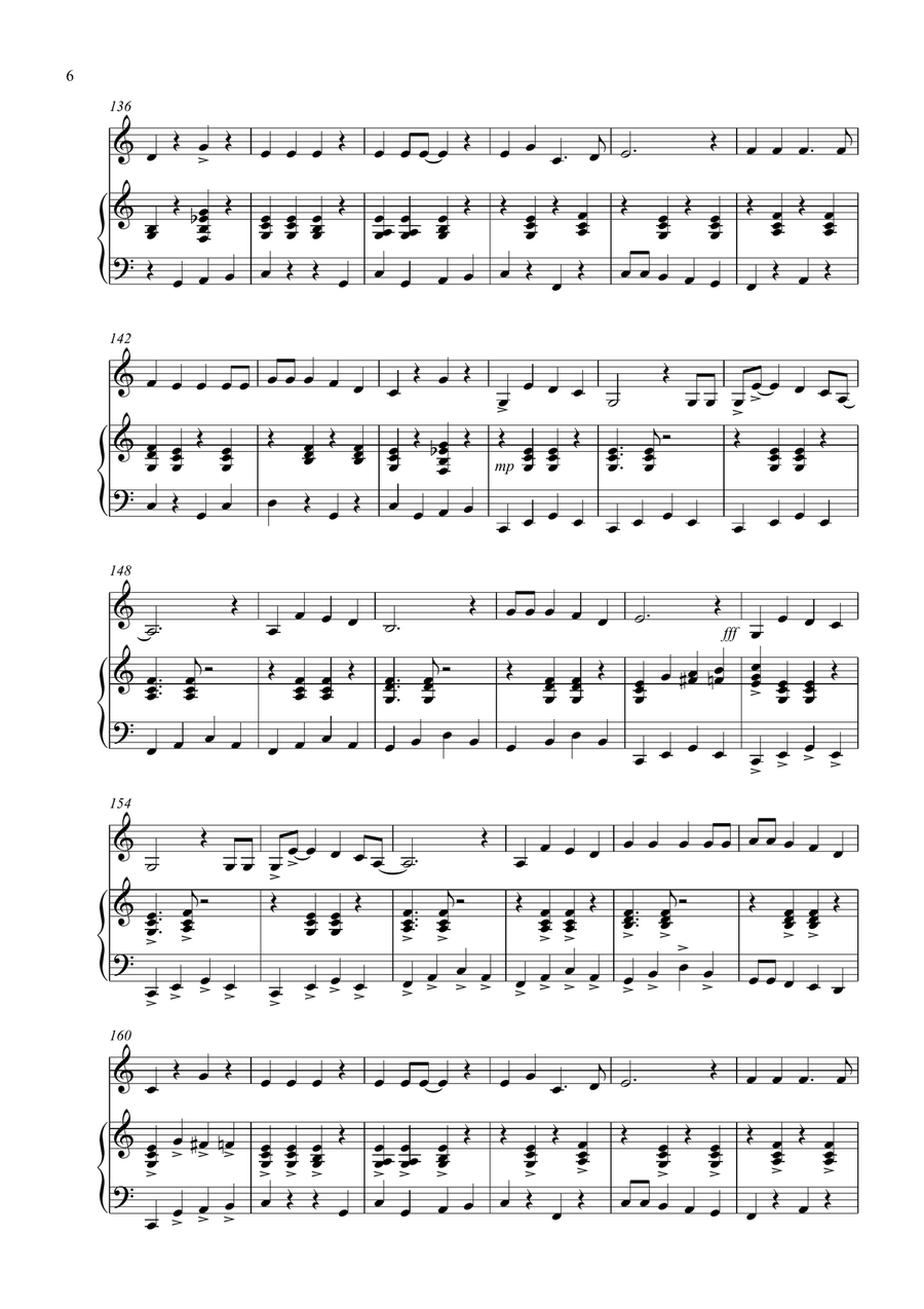 3 Jazzy Christmas Pieces for Alto Saxophone and Piano Alto Saxophone scores gallery preview page 6