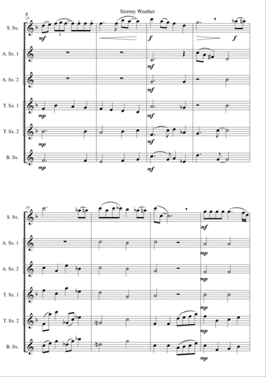 Stormy Weather Woodwind Ensemble scores gallery preview page 4