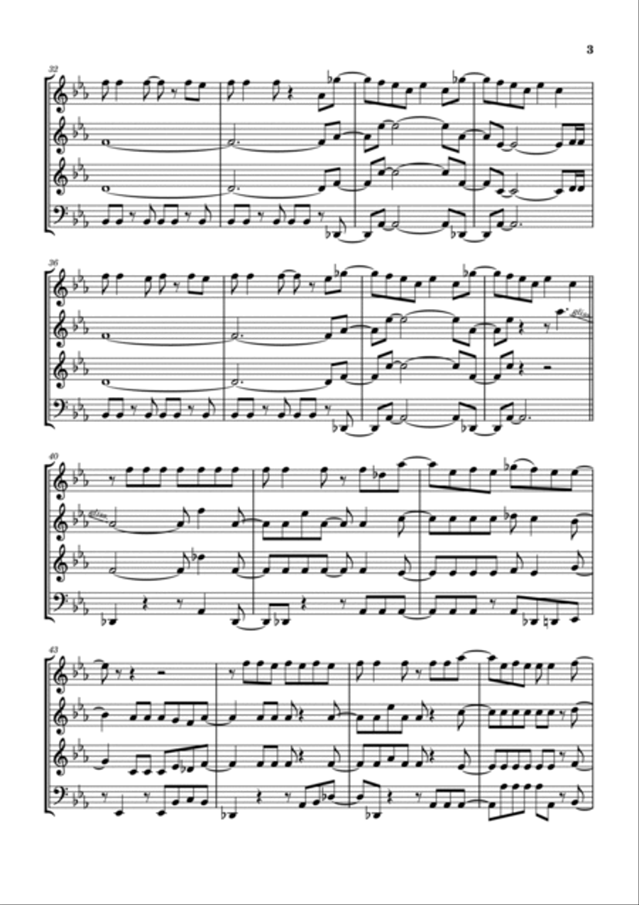 Shout It Out Loud Woodwind Quartet scores gallery preview page 4