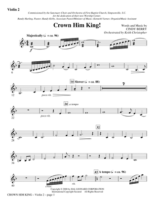 Crown Him King! - Violin 2