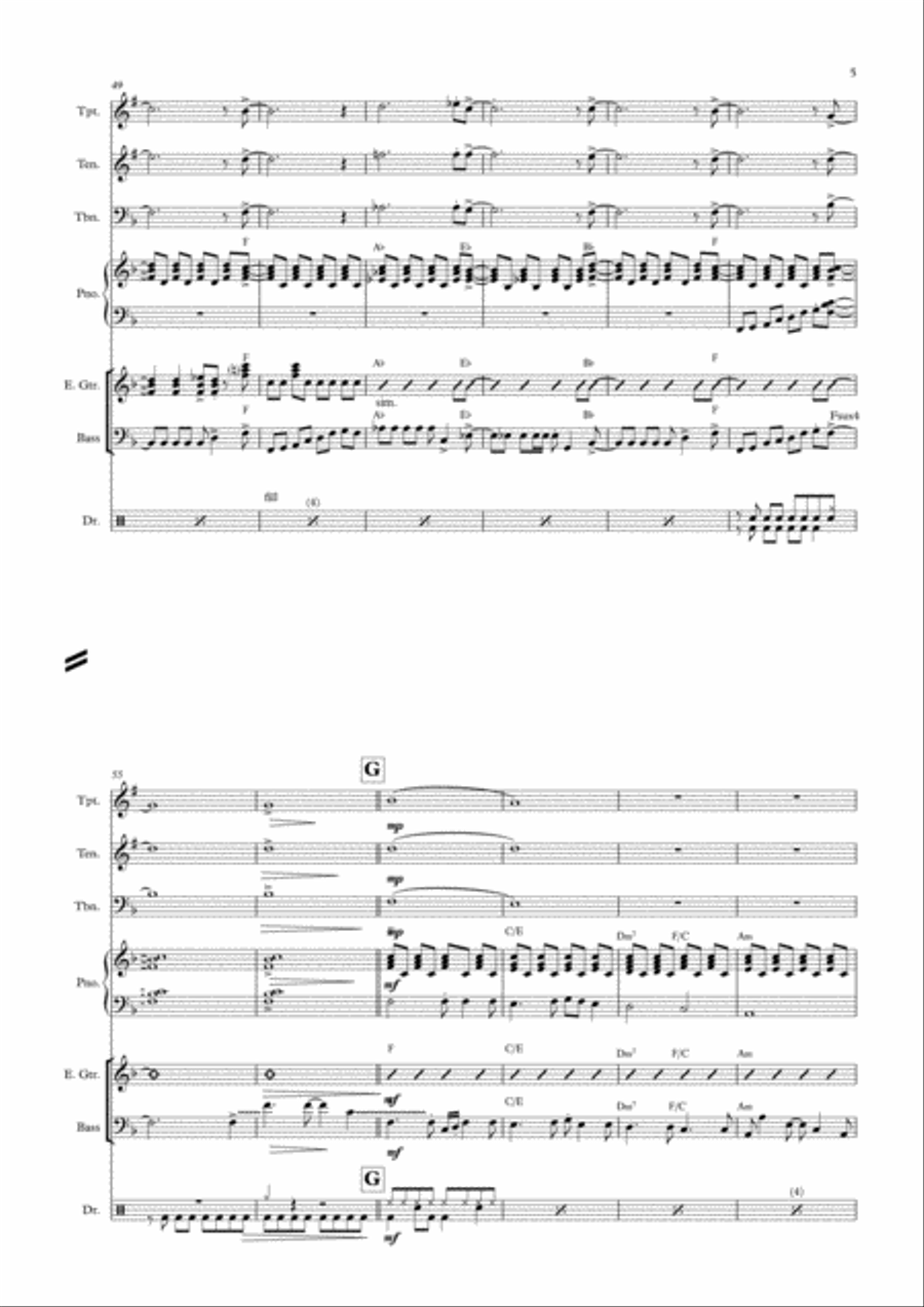 I'll Be There Tenor Saxophone scores gallery preview page 5