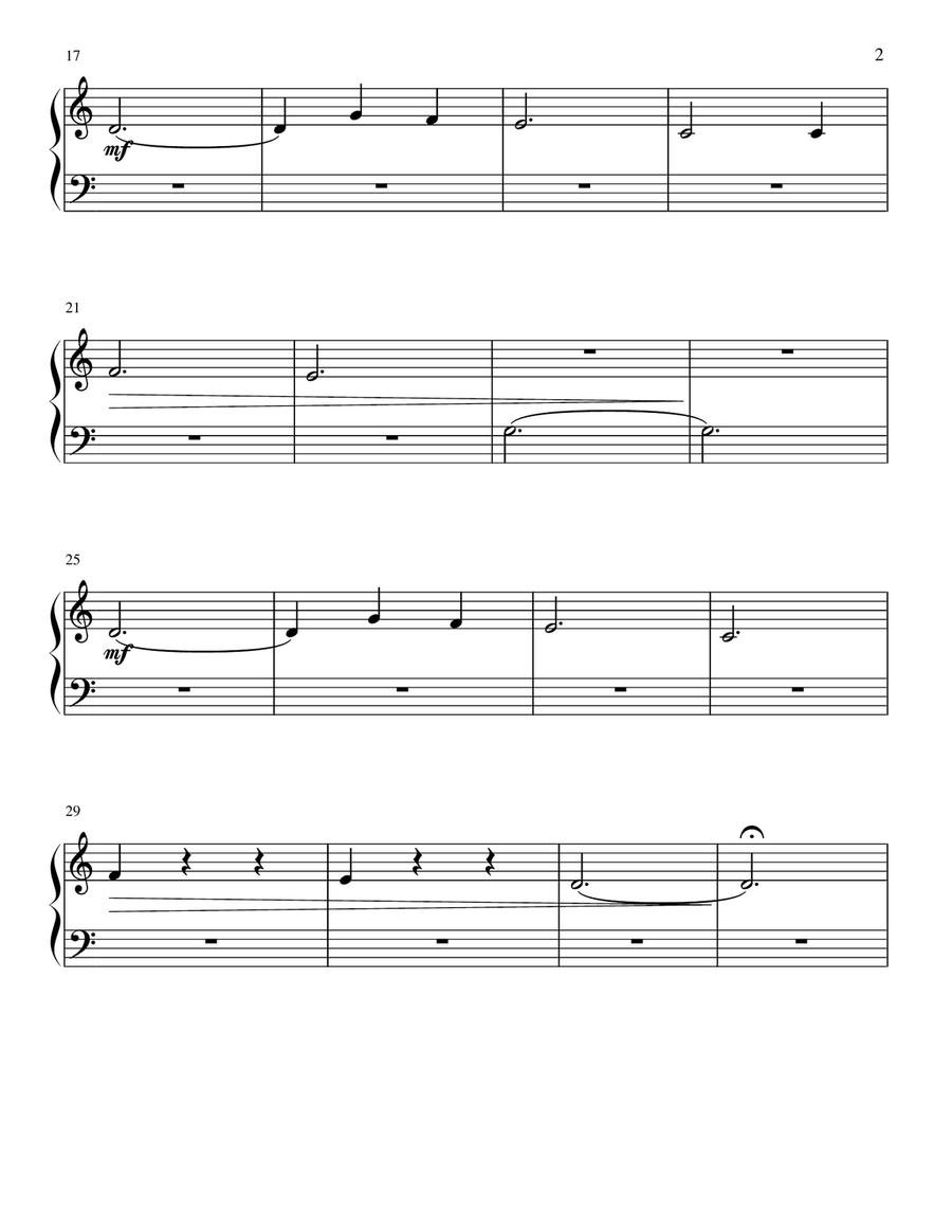 Tightrope Easy Piano scores gallery preview page 3