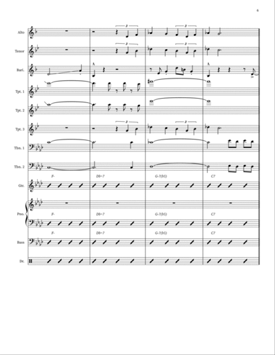 Moanin' Moanin' Jazz Ensemble scores gallery preview page 6