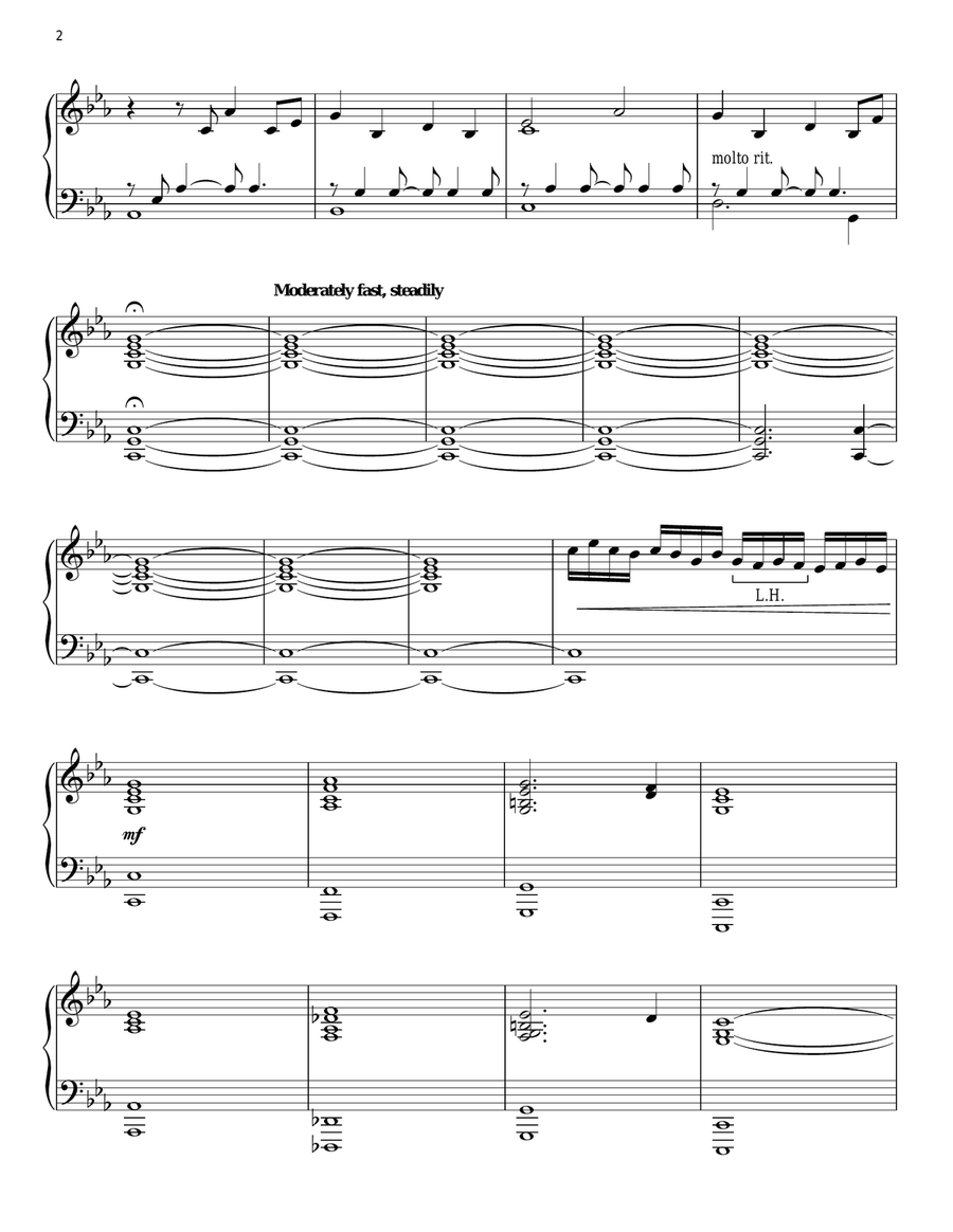 Kung Fu Piano: Cello Ascends Piano Solo scores gallery preview page 2