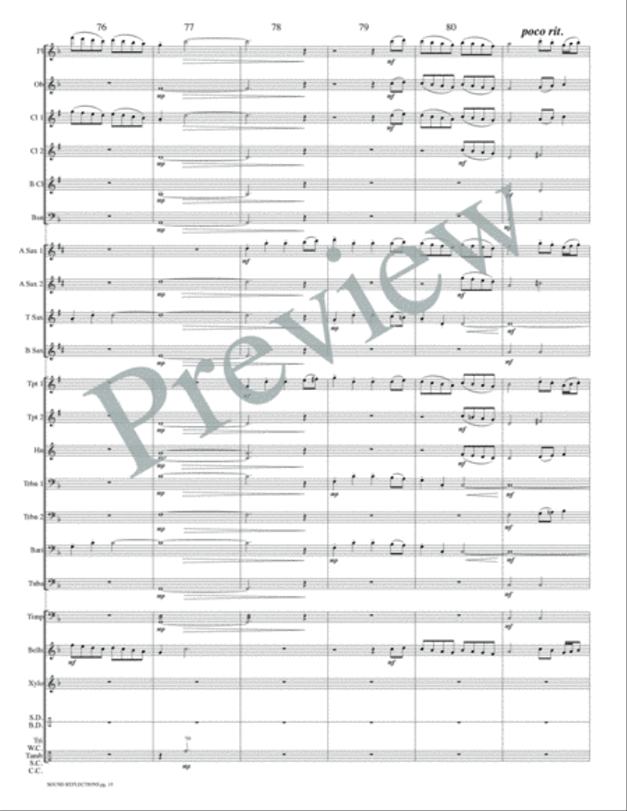 Sound Reflections Concert Band scores gallery preview page 16
