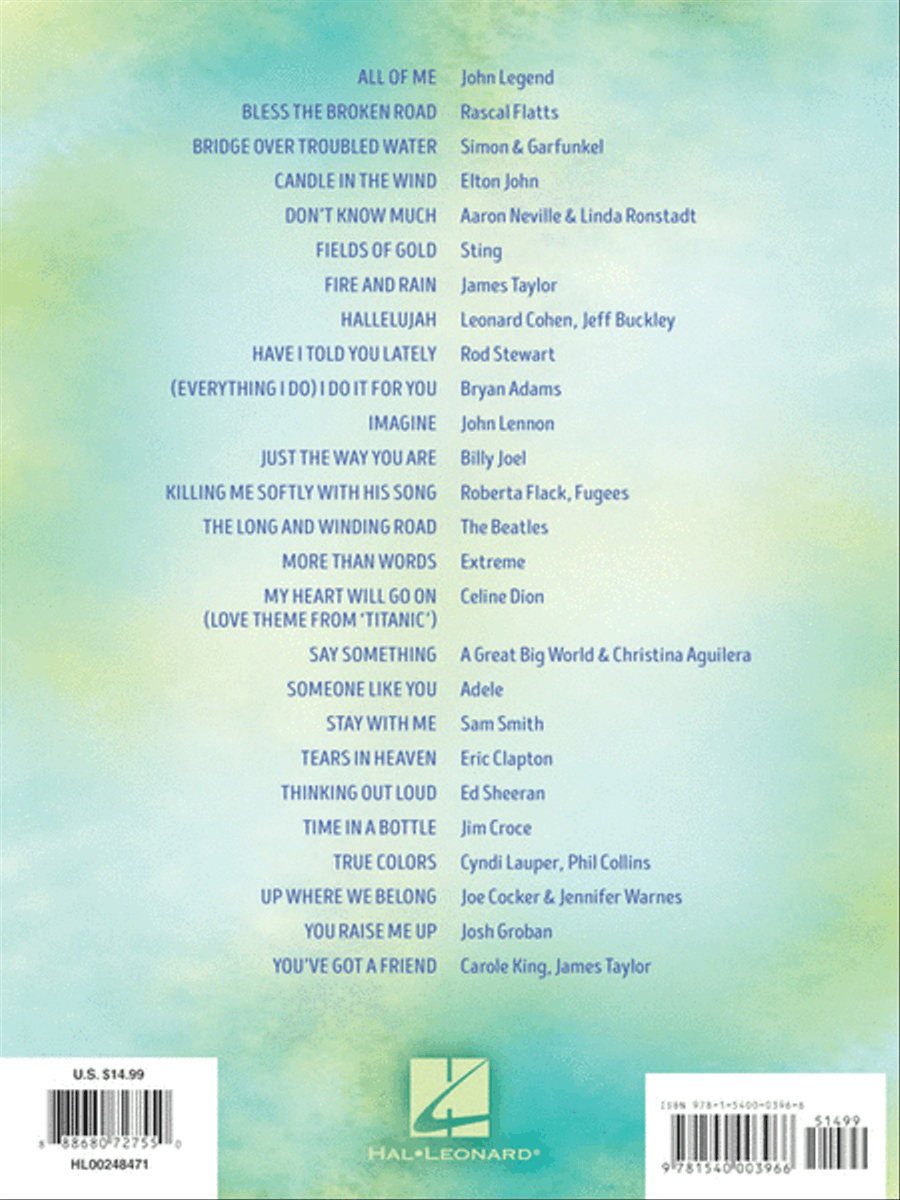 Beautiful Ballads Piano, Vocal, Guitar scores gallery preview page 6