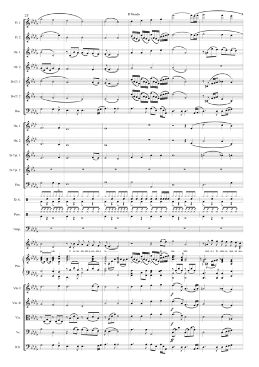 Il Mondo Full Orchestra scores gallery preview page 6