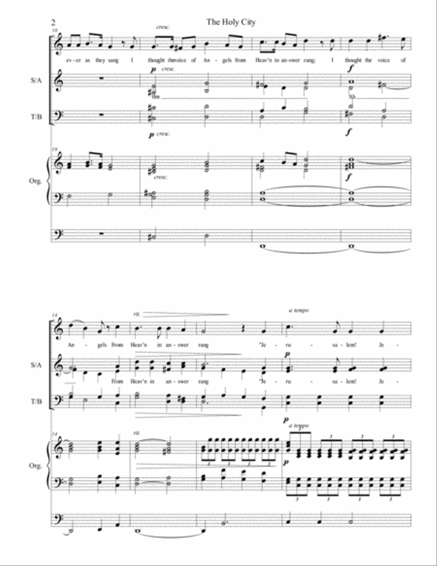 The Holy City The Holy City 4-Part scores gallery preview page 4
