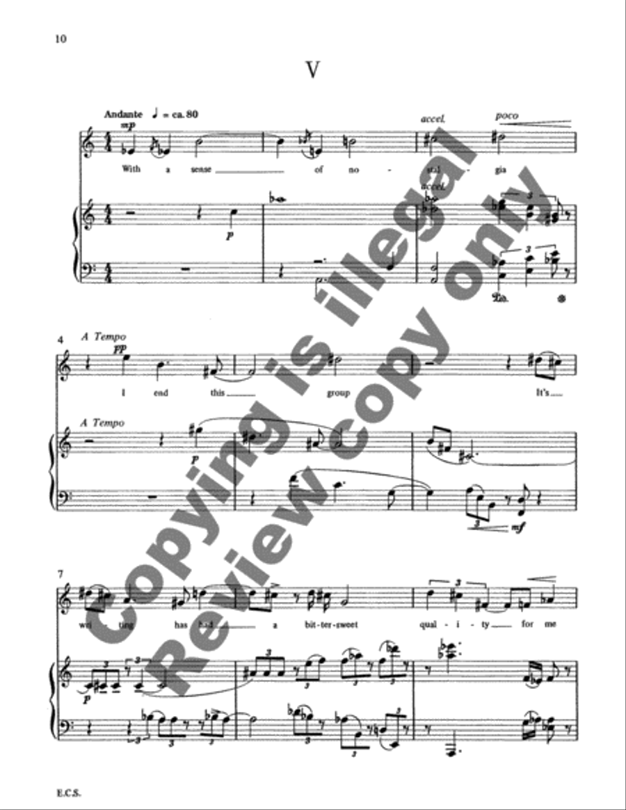 Five Short Songs Soprano Voice scores gallery preview page 7