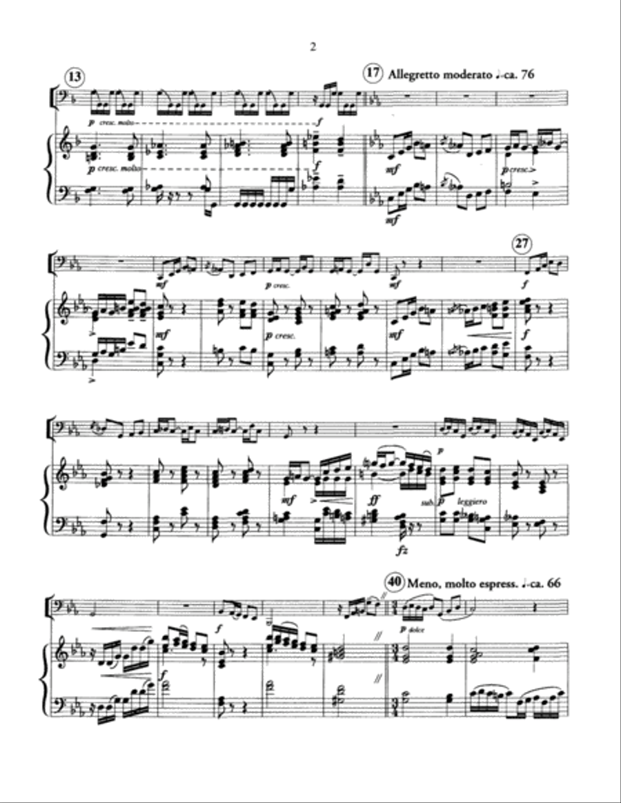 Sonata in One Movement Tuba scores gallery preview page 3