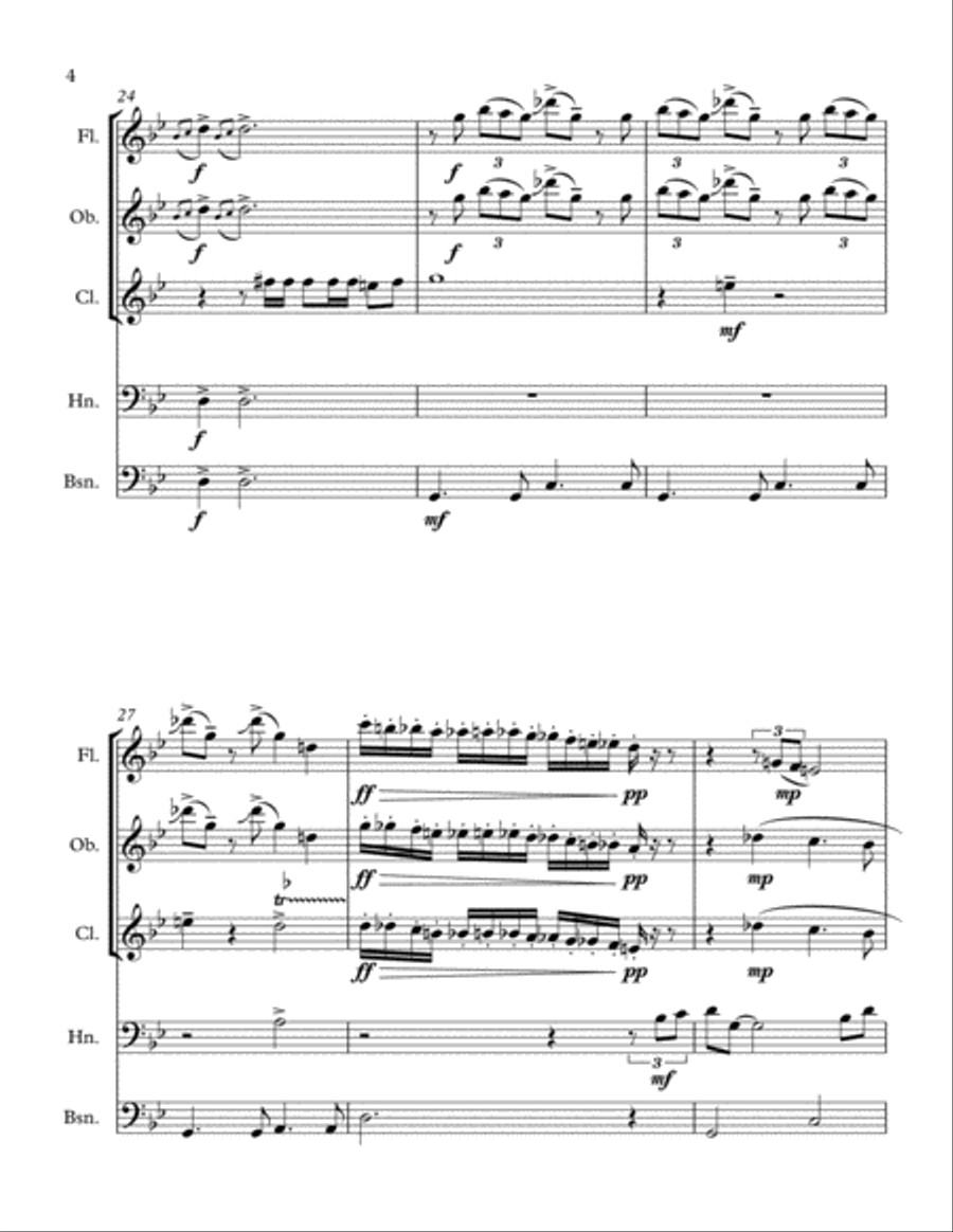 You're A Mean One, Mr. Grinch Woodwind Quintet scores gallery preview page 4
