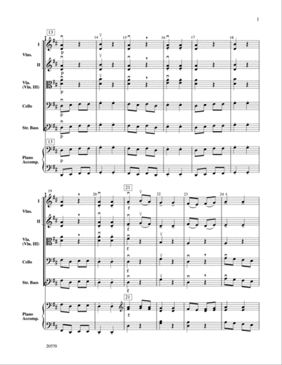 Sword Dance String Orchestra scores gallery preview page 3
