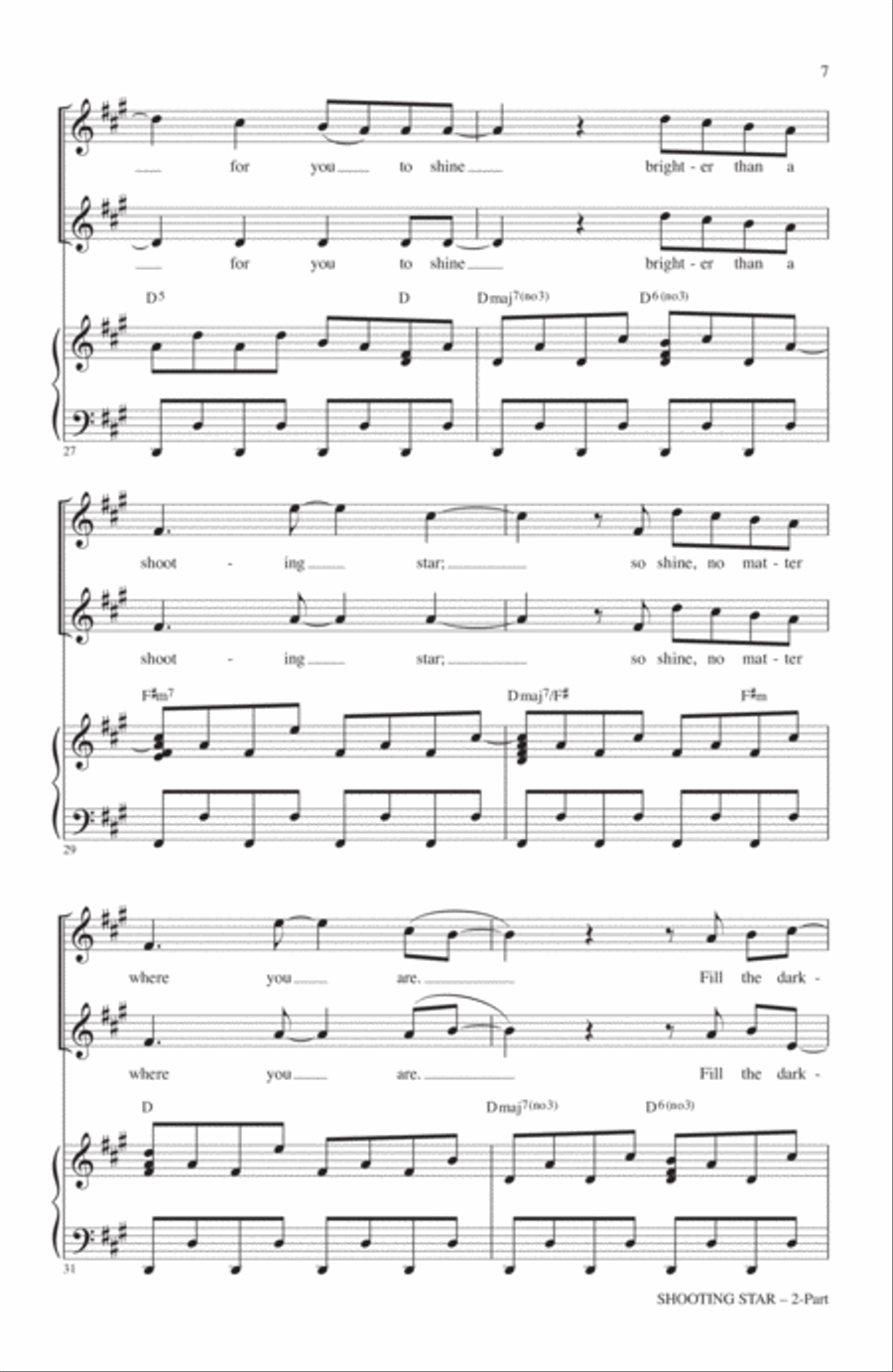 Shooting Star 2-Part scores gallery preview page 5