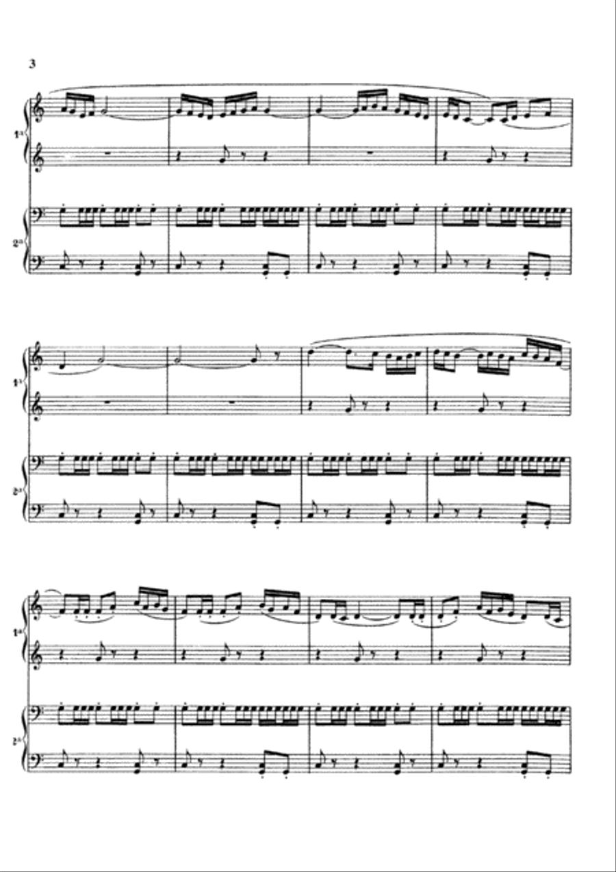 Ravel Bolero, for piano duet(1 piano, 4 hands), PR801 1 Piano, 4-Hands scores gallery preview page 3
