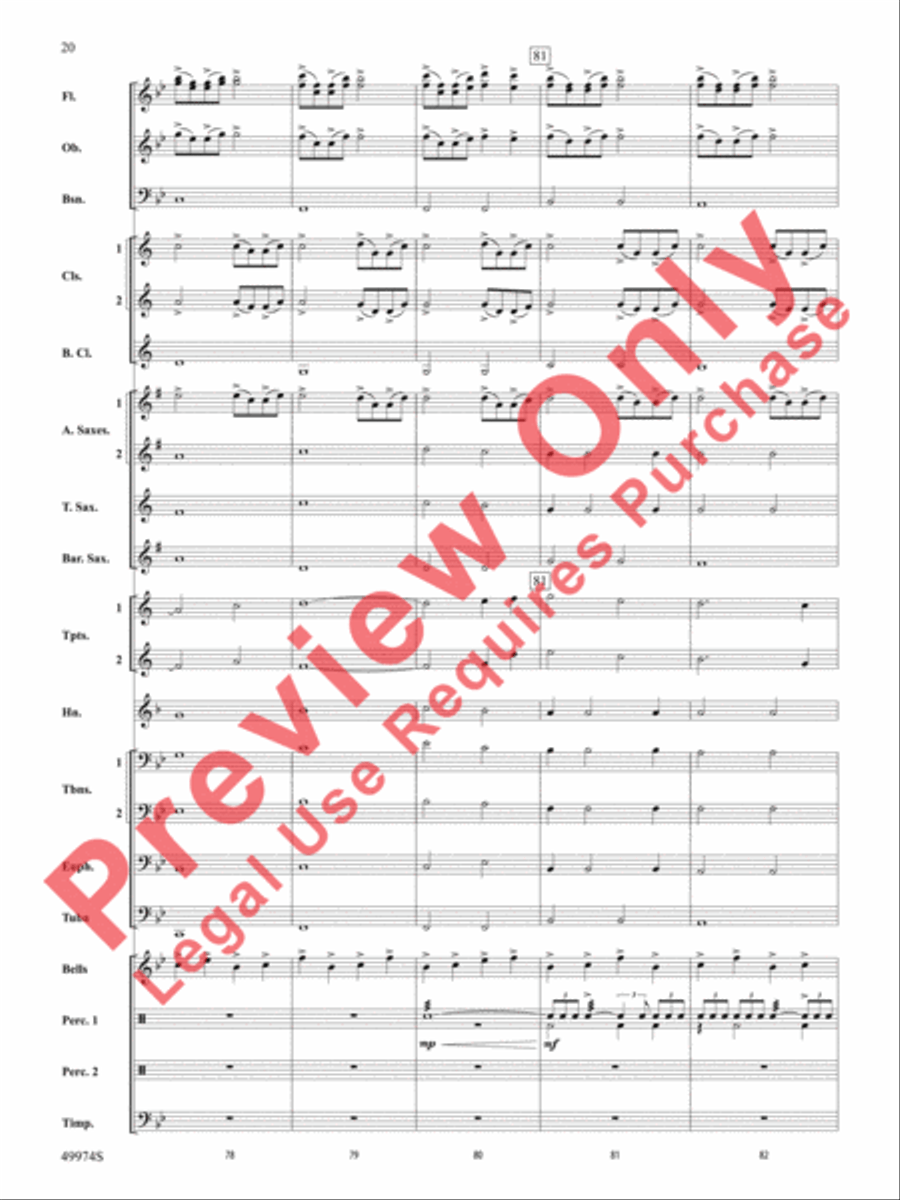Carry On With Pride Concert Band scores gallery preview page 21