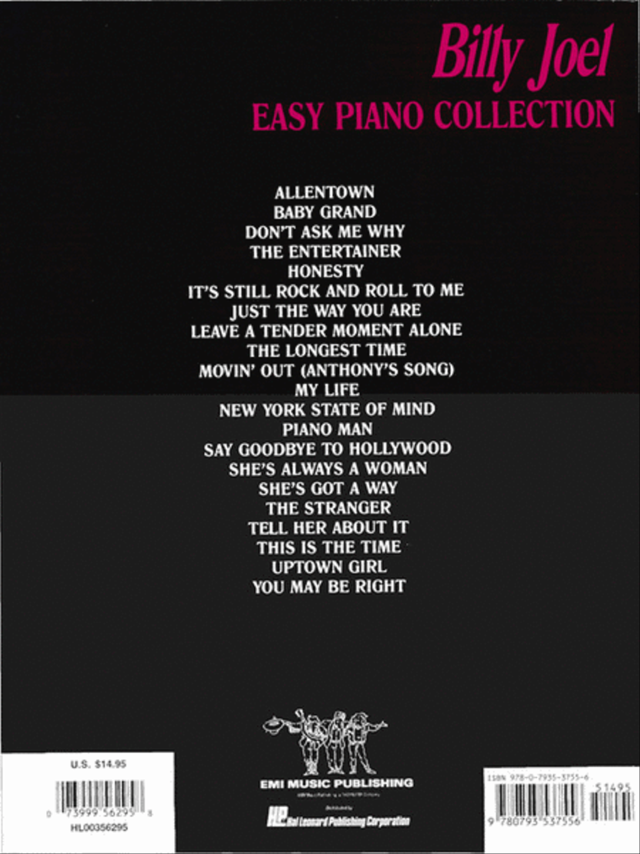 Billy Joel Piano, Vocal, Guitar scores gallery preview page 7