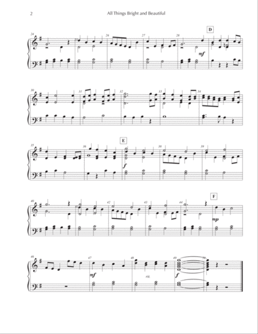 Summer Bells - 12 Hymns for 2-octaves (15 - 18 bells, reproducible) 2-Octaves scores gallery preview page 5