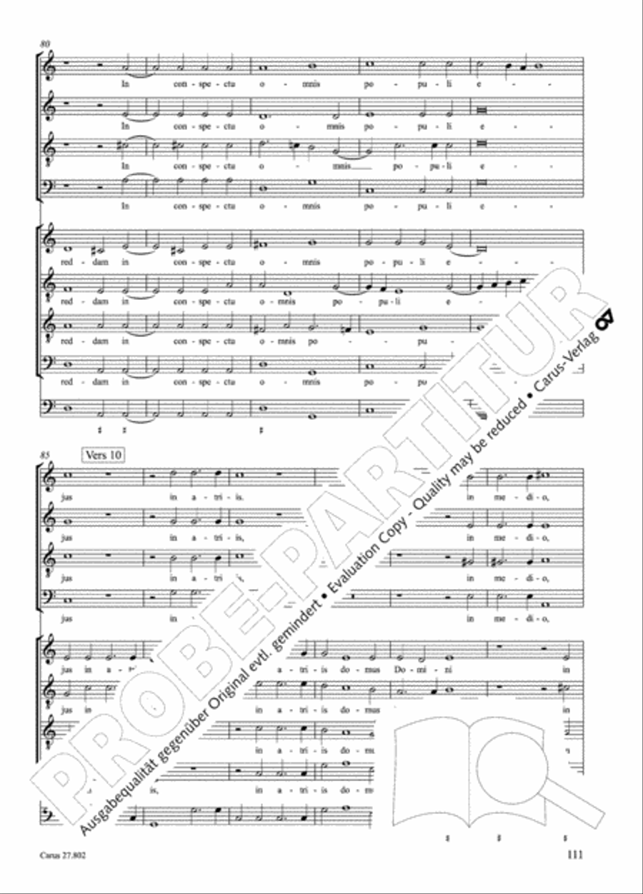Salmi I (Selva morale e spirituale) Collection / Songbook scores gallery preview page 136