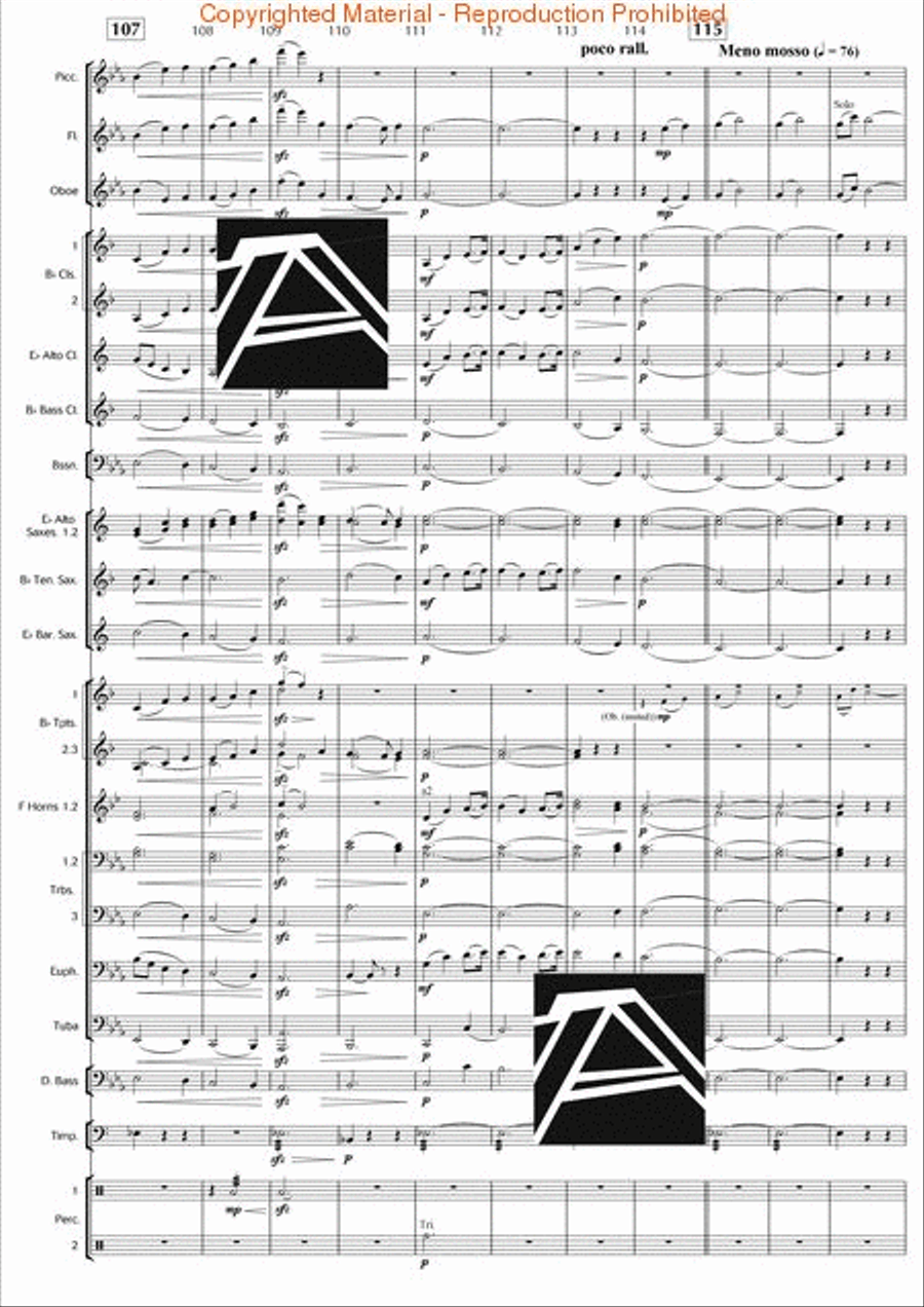 Surround Sound Concert Band scores gallery preview page 13