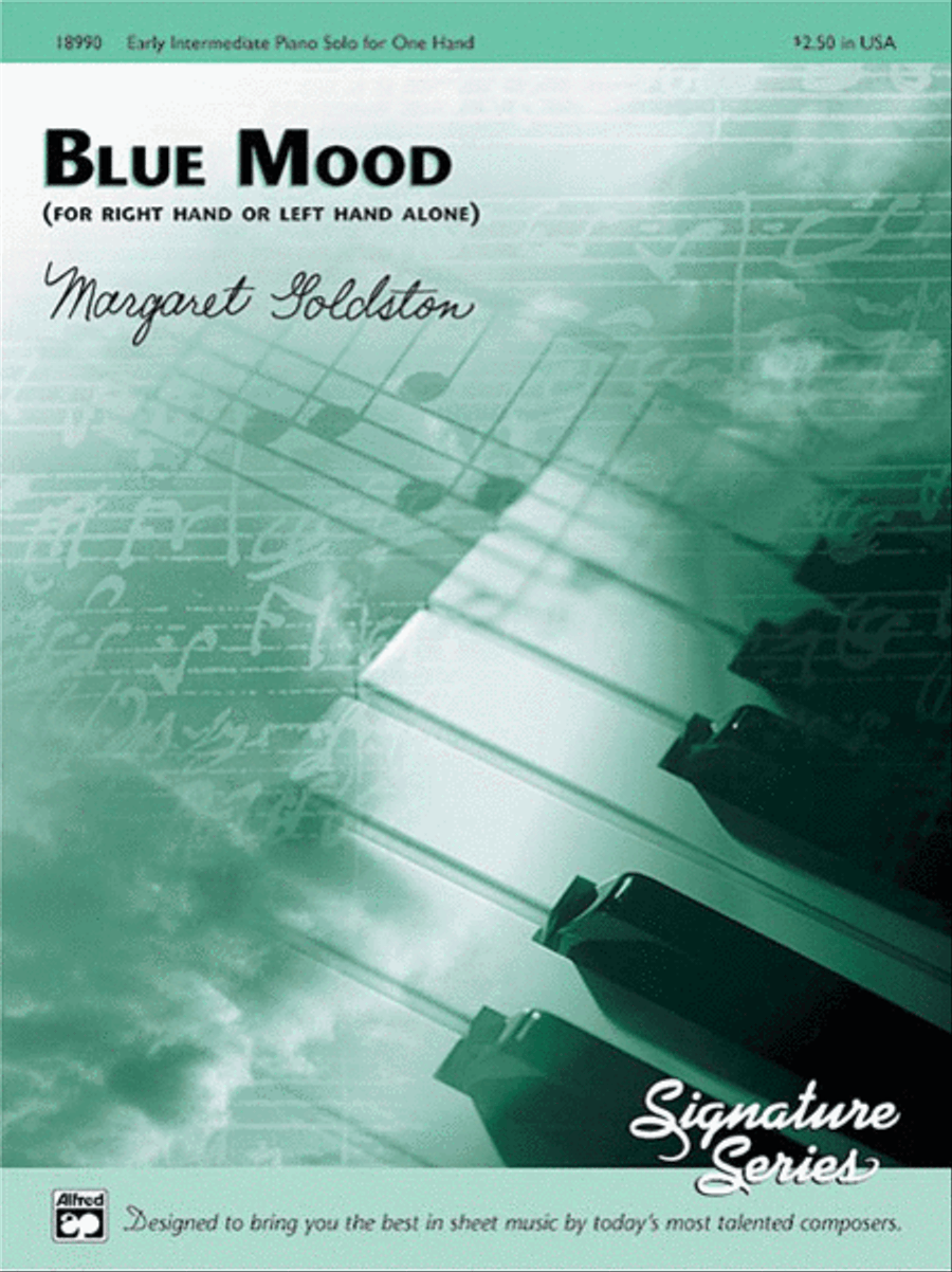 Blue Mood (for right hand or left hand alone) Piano Solo scores gallery preview page 1