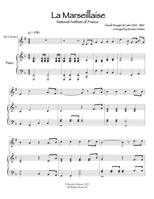 French National Anthem (La Marseillaise) Clarinet & Piano