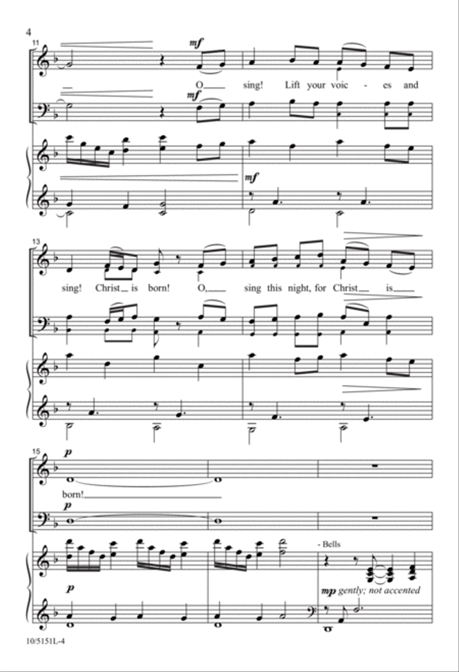 Sing This Night with Joy! 4-Part scores gallery preview page 4