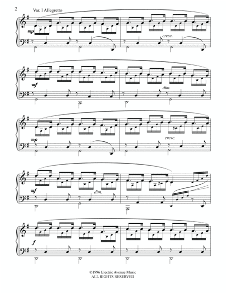 Schubert's Hark! The Herald Angels Sing Impromptu Piano Solo scores gallery preview page 4