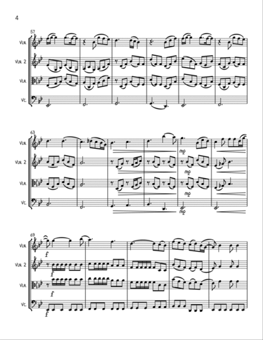 You Are The Reason String Trio scores gallery preview page 4
