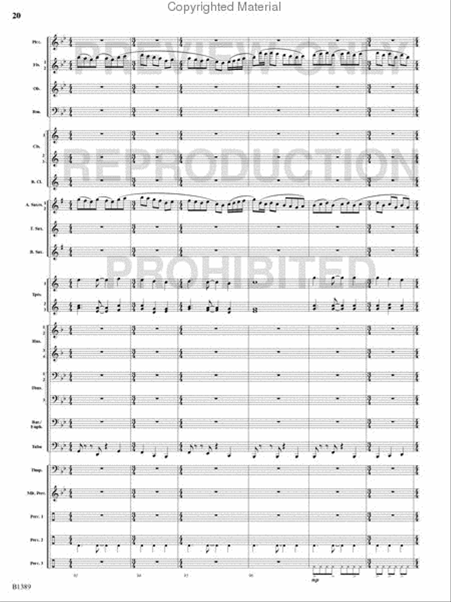 American Visions Concert Band scores gallery preview page 19