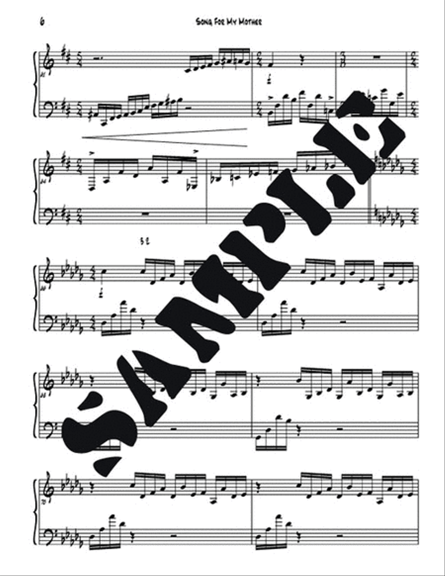 Song For My Mother Marimba scores gallery preview page 2