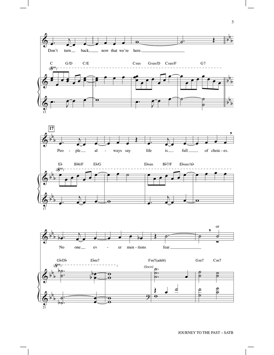 Journey To The Past (from Anastasia) (arr. Audrey Snyder) 4-Part scores gallery preview page 2