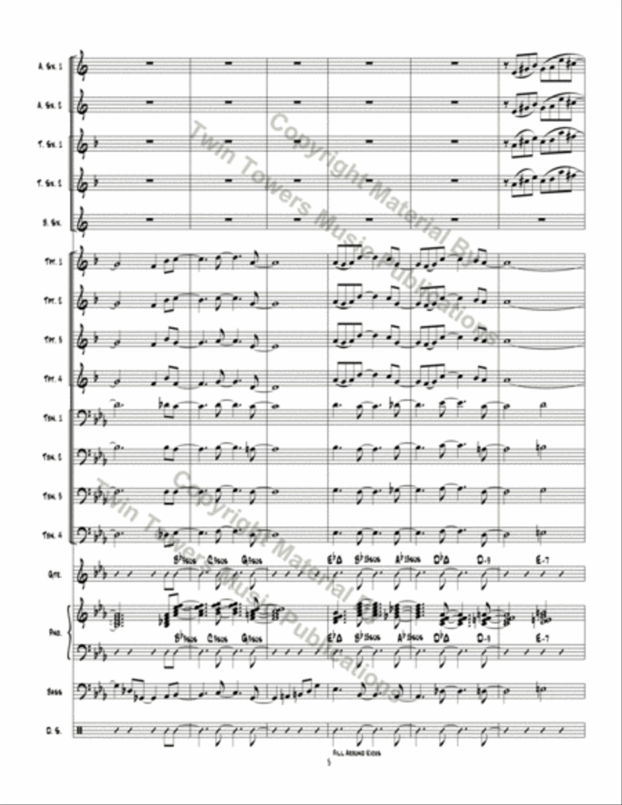 DJ Private Eye Jazz Ensemble scores gallery preview page 6