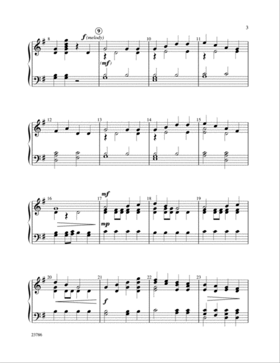 Early One Morning Handbell Choir scores gallery preview page 3