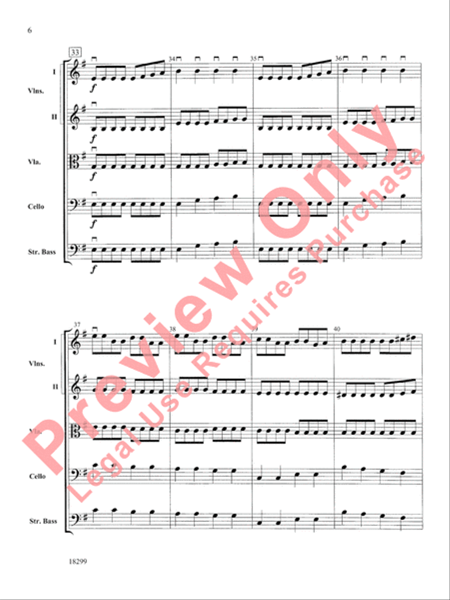 Three Scenes from a Green Valley String Orchestra scores gallery preview page 7
