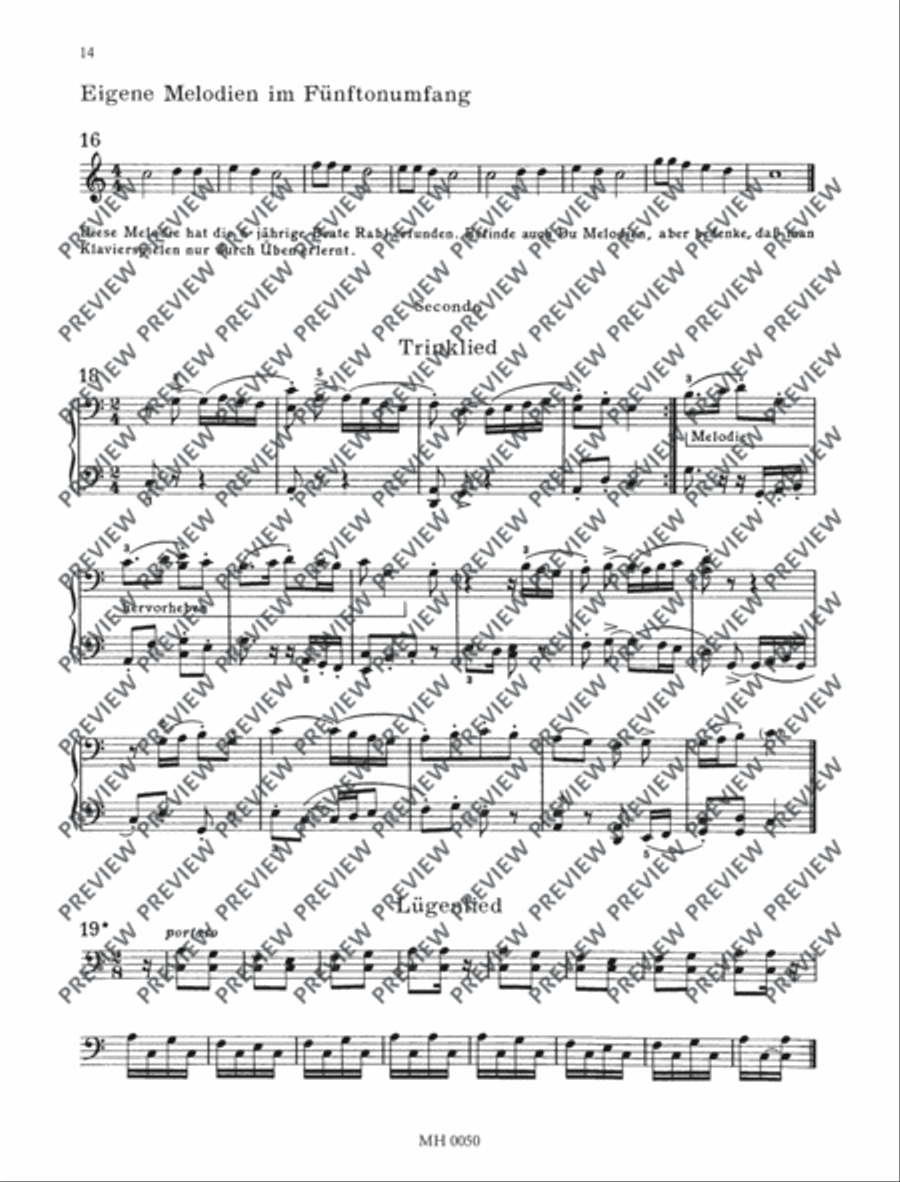 Das innere Hören Piano Solo scores gallery preview page 15