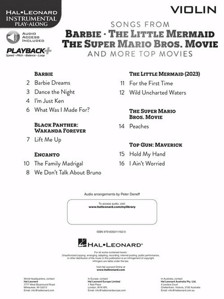 Songs from Barbie, The Little Mermaid, The Super Mario Bros. Movie, and More Top Movies