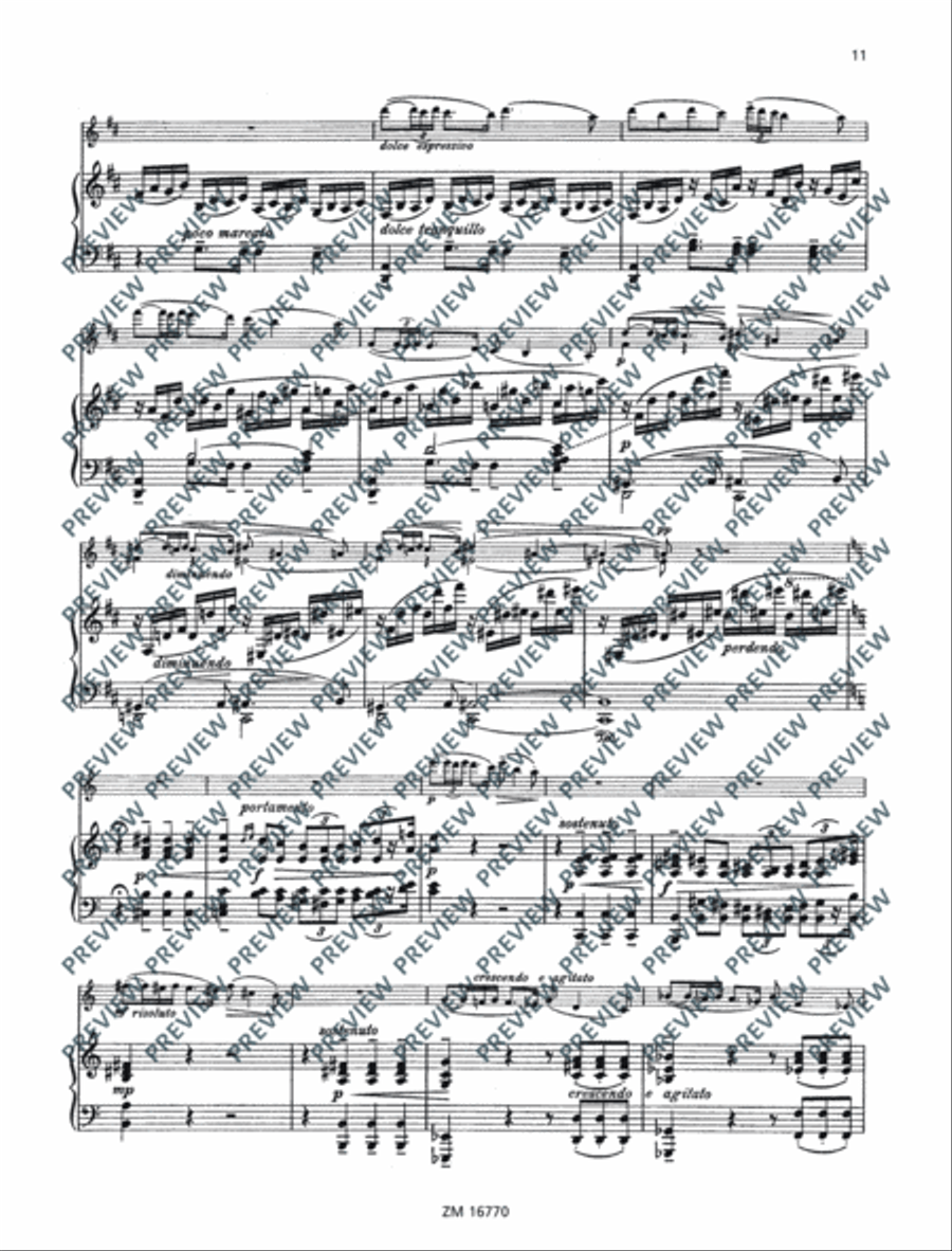 Sonata No. 2 G major Violin Solo scores gallery preview page 12