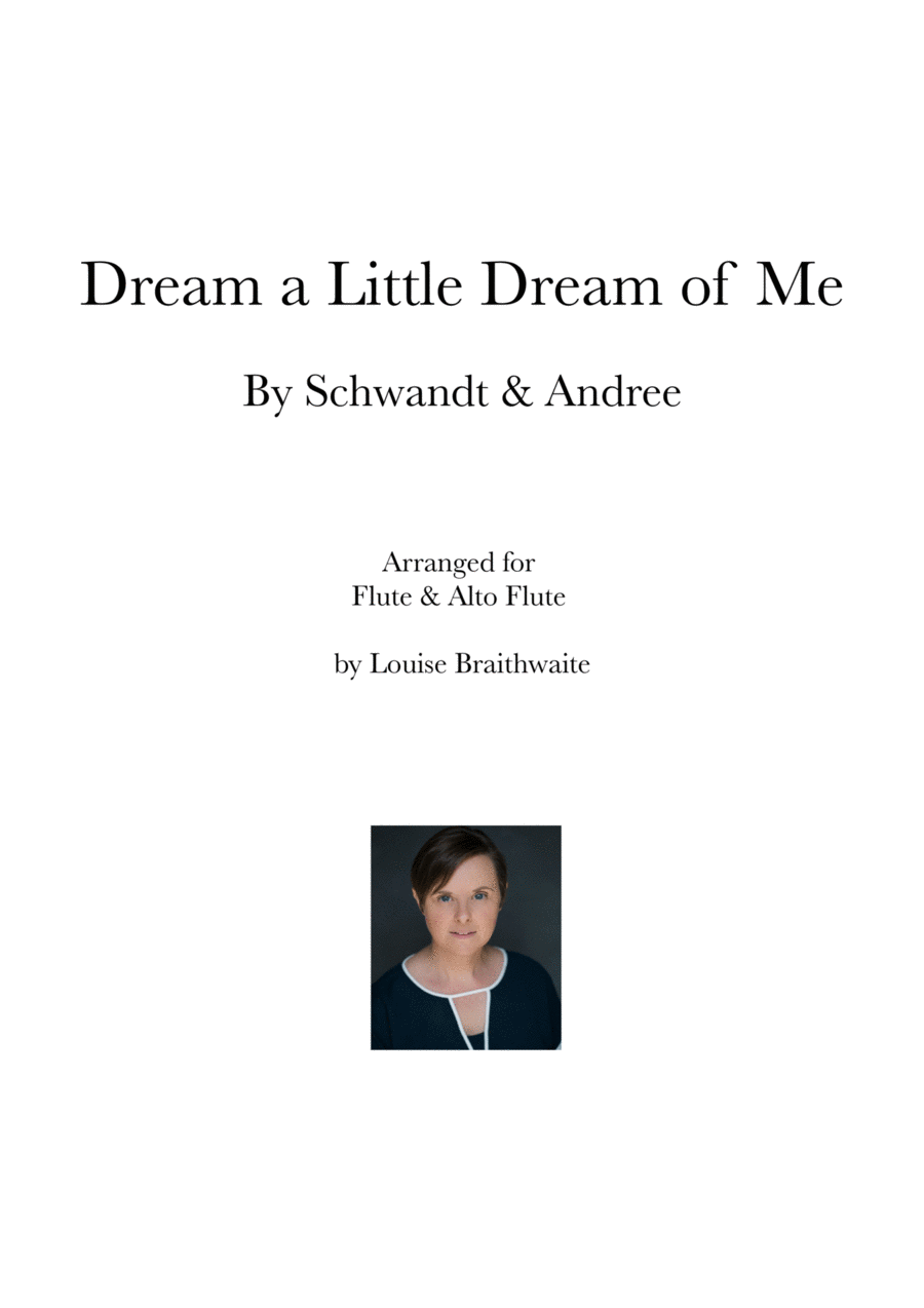 Dream A Little Dream Of Me Flute Duet scores gallery preview page 1