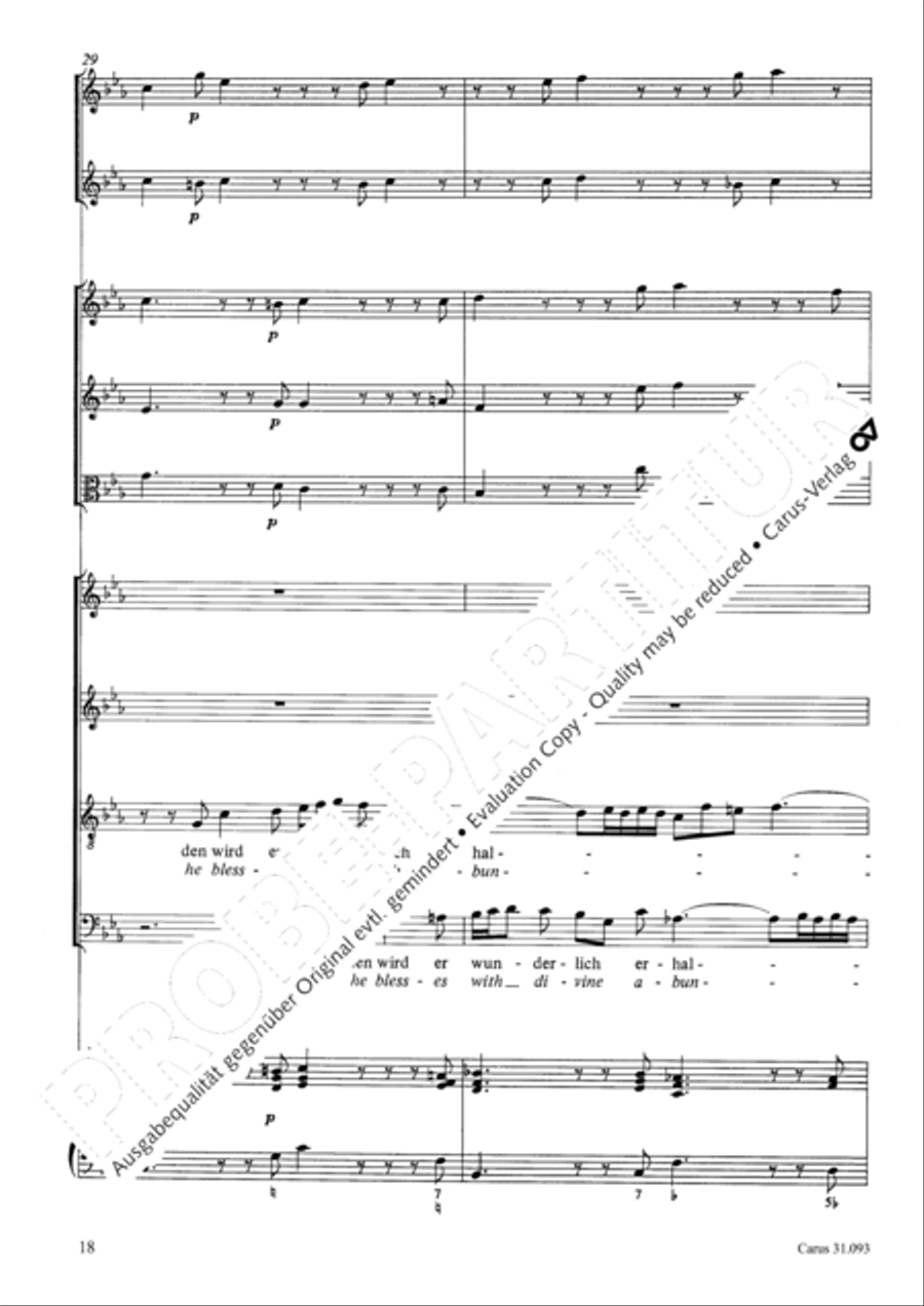All those who seek God's sov'reign guidance (Wer nur den lieben Gott lasst walten) 4-Part scores gallery preview page 19